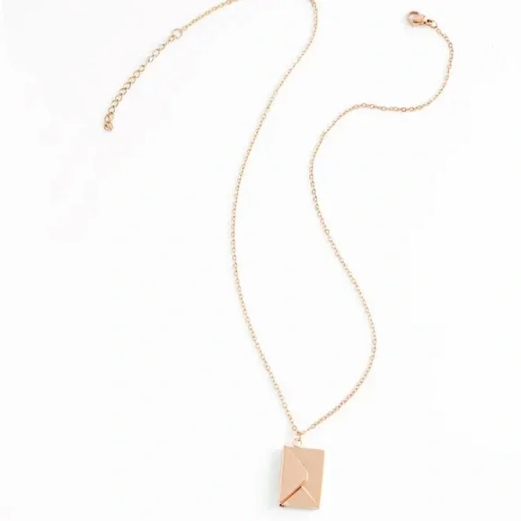 Stylish Rose Gold Love Letter Charm Necklace, Stainless Steel Mama Chains - Picture 4 of 4